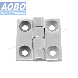 AOBO 50x50 Нержавеющая сталь 180 градусов литой плоский прикладом шарнирный винт на бисагре с 4 отверстиями для силового шкафа - Product Image 2