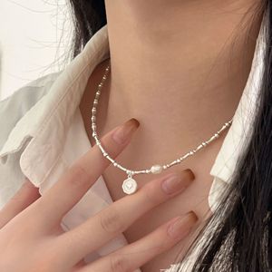 Ensemble collier et bracelet en argent sterling S925 avec perles en forme de cœur, style coréen, bijoux à porter au quotidien - Product Image 4