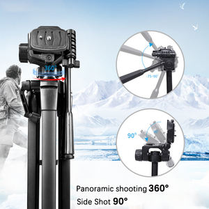 Trípode de cámara de 136CM, 150CM, 160CM170CM con bolsa de transporte, trípode para teléfono móvil para fotografía, palo de Selfie en vivo plegable y retráctil - Product Image 3