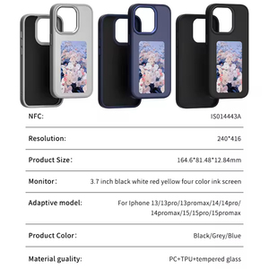 Ai เคสโทรศัพท์ขายดีเคสมือถือ E-Ink สำหรับ iPhone 13 14 15 16 <span class=keywords><strong>PRO</strong></span> <span class=keywords><strong>MAX</strong></span> เคสโทรศัพท์ DIY - Product Image 6