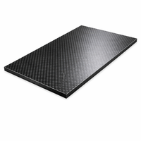 Plaque en fibre de carbone mate 3K personnalisée 500x500x3mm, feuilles de fibre de carbone