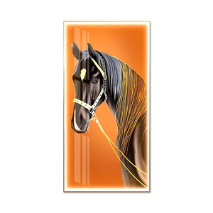 <span class=keywords><strong>Quadri</strong></span> di Lusso Moderni con Cornice, Dipinti di Cavalli, Arte Murale Grande con LED, Cristalli e Porcellana, Decorazioni <span class=keywords><strong>per</strong></span> la Casa - Product Image 1