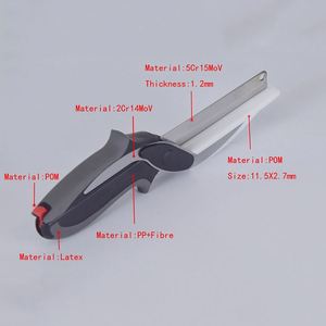 Board Kitchen Shears Food <b>Chopper</b> 2-in-1 Multi-Function <b>Meat</b> Scissors Vegetable Cutter with Cutting Board Kitchen Shears - Product Image 1