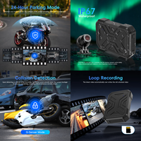Caméra de tableau de bord pour moto Podofo, 1080P HD, mini enregistreur vidéo caché pour moto, étanche IP67, enregistrement en boucle, vente en gros d'usine