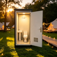 Cabine de douche et toilettes portables, conteneur mobile, mini-maison, toilettes à la turque, salle de bain mobile pour camping