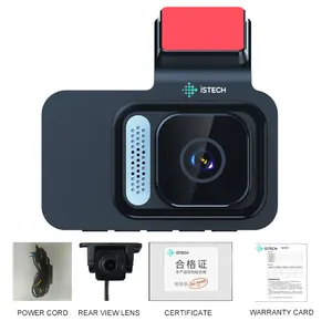 Câmera de ré automotiva, 1080p, 3.0 polegadas, câmera frontal e traseira, escondida, dvr, ips, tela sensível ao toque, carro