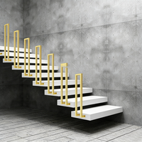 Rampe d'escalier en fer forgé en forme de U, pour intérieur et extérieur, main courante murale ou au sol, clôture de sécurité pour balcon et hôtel, tailles personnalisables