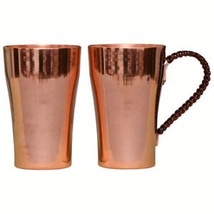 Vaso de Cobre para Bebidas, Pulido y Brillante, para Agua o Cerveza, Diseño Artesanal, Venta al Por Mayor - Product Image 1