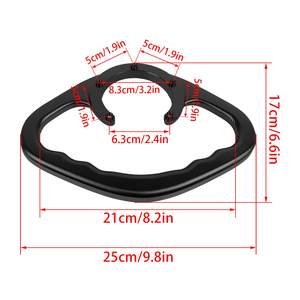 Poignée de réservoir de carburant en alliage d'aluminium, barre d'appui arrière pour passager, remplacement pour R6 R1 MT09 MT07 FZ1 FZ6 FZ8 YZF600 - Product Image 5