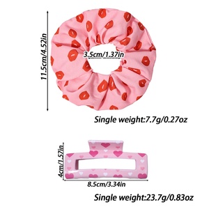 Pinzetta Love Cupid Rose grande Volume di capelli squalo pinza in plastica resistente acetato accessorio per capelli per le ragazze per san valentino - Product Image 4