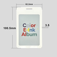 Lencana Karyawan E-Paper Nirkabel Bluetooth 3.7 Inci Layar 6 Warna 480x720 236DPI Tahan Air IP68 Dapat Diisi Ulang Nirkabel Qi