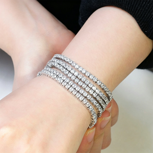 IGI Certifié 18K Or Lab Grown Diamant Tennis Bracelet Chaîne Hommes Femmes Lab Créé Diamant Réglable Tennis Collier - Product Image 1