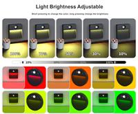Luz Nocturna LED con Sensor de Movimiento, 13 Colores, Recargable, Magnética, Decorativa, para Pared, Regulable, Apta para Baños, Pasillos y Dormitorios