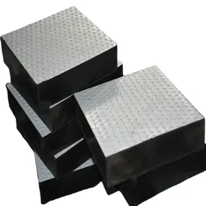 Manufacturer Customized size neoprene elastomeric plate rubber bridge bearing Seismic Isolation Bearing for Bridges