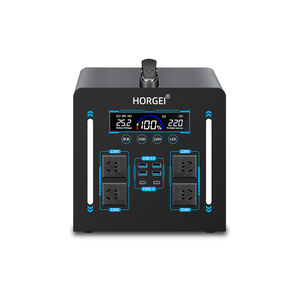 HORGEI 1000W 1100W <span class=keywords><strong>1200W</strong></span> Lifepo4 OEM ODM silencieux d'urgence industriel double moteur 50/60Hz centrale électrique portable solaire extérieure - Product Image 6