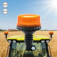 Feux de signalisation d'avertissement à LED bleus ambre 12V 24V, balise d'urgence, lampe clignotante pour véhicule automobile