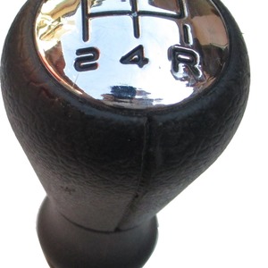 Peugeot Car Gear <b>Shift</b> <b>Knob</b> Leather Electroplated Cover Ergonomic Design For 206 307 406 Models - Product Image 1
