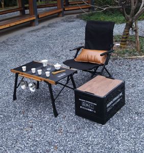 Mesa de Picnic Plegable para Exteriores, Diseño 2025, de Aluminio Negro, Plegable, para Cocinar, Barbacoa, Camping, Parrilla IGT, Altura Ajustable - Product Image 2