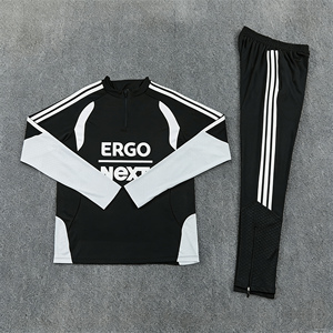 Ensemble d'uniformes d'entraînement de football automne-hiver 26/27 Miami, demi-zip, manches longues, respirant, tenue de sport, vêtements de football - Product Image 2