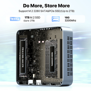 คอมพิวเตอร์ขนาดเล็ก Twin Lake N150 ราคาประหยัด พร้อม CPU DDR4 16GB SSD 512GB รองรับ Wifi 5.0 BT4.2 พกพาสะดวก ใช้งานได้กับ 11/Linux - Product Image 4