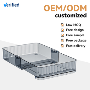 Xinhang rõ ràng nhựa ngăn kéo Tổ Chức Bộ đồ ăn nhà bếp hộp lưu trữ đa kích thước mỹ phẩm văn phòng phẩm Bộ đồ ăn tổ chức hộp - Product Image 5