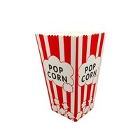 Boîte à popcorn en papier kraft personnalisée avec logo, vente en gros pour fête d'anniversaire