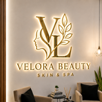 Enseigne LED personnalisée pour entreprise, enseigne pour logo d'entreprise, salons de beauté, enseigne lumineuse LED, enseigne à lettres LED