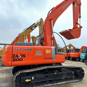 Mini pelle originale Hitachi ZX200 d'occasion 300 heures de travail 20 tonnes de fonctionnement ISUZU Kawasaki pompe à engrenages à roulement de moteur - Product Image 1