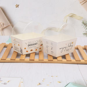 Sandwich-Verpackungsbox, Dicke Eier-Toast Burger Frühstücks- und Lunchbox mit Deckel, Transparente Back- und Gebäckverpackung - Product Image 2