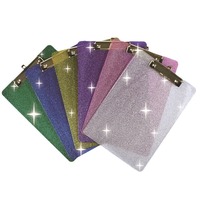 Dossier de tablette d'étudiant de tableau d'écriture de paillettes A4 avec dossier de notes dossier de fichiers Portable pour l'organisation