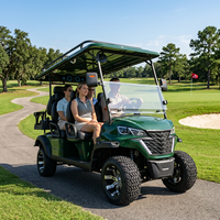 Voiturette de golf électrique EV 48V, 3-4 places, autonomie de 90 km, certifiée CE/GCC, vitesse de 30-50 km/h, poids à vide de 500 kg
