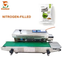FR-770 multi-usages pochette automatique sac en plastique roue d'impression collations azote gaz rinçage remplissage Machine de scellage horizontale