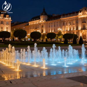 Boule de jardin en acier inoxydable poli / Sphère de fontaine sèche avec lumière LED pour la décoration de jardin - Product Image 2