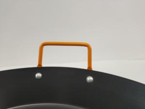 Sartén antiadherente para <span class=keywords><strong>Pasta</strong></span> de mariscos, de 15 pulgadas paellera española de acero al carbono, con doble mango - Product Image 4