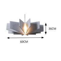 Lampe suspendue créative minimaliste en feutre PET - Taille moyenne, lumière blanc chaud à économie d'énergie pour salon, couleur personnalisable, facile à installer