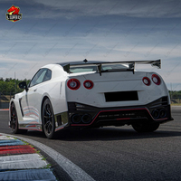 N-Style PP Carrosserie en fibre de carbone Kit Lèvre avant Diffuseur arrière Spoiler Jupes latérales Mise à niveau pour GTR R35