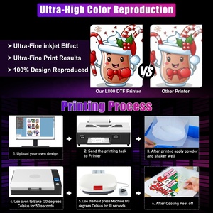 Impresora de Película PET de Inyección de Tinta en Oferta, Impresora de Película PET Digital de Escritorio con Circulación de Tinta L800, Máquina DTF Pequeña para Camisetas - Product Image 6