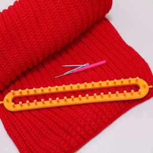 Strumento per sciarpa semplice fai-da-te materiale plastico cappello ellittico di 4 dimensioni filato fantasia telaio per maglieria a mano - Product Image 4