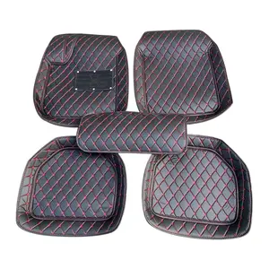 Full Set Position 7D Diamond Car Floor Mat Specific Well Fit Double layer Leather PVC Coil 5D Car Carpet Car Floor Mats