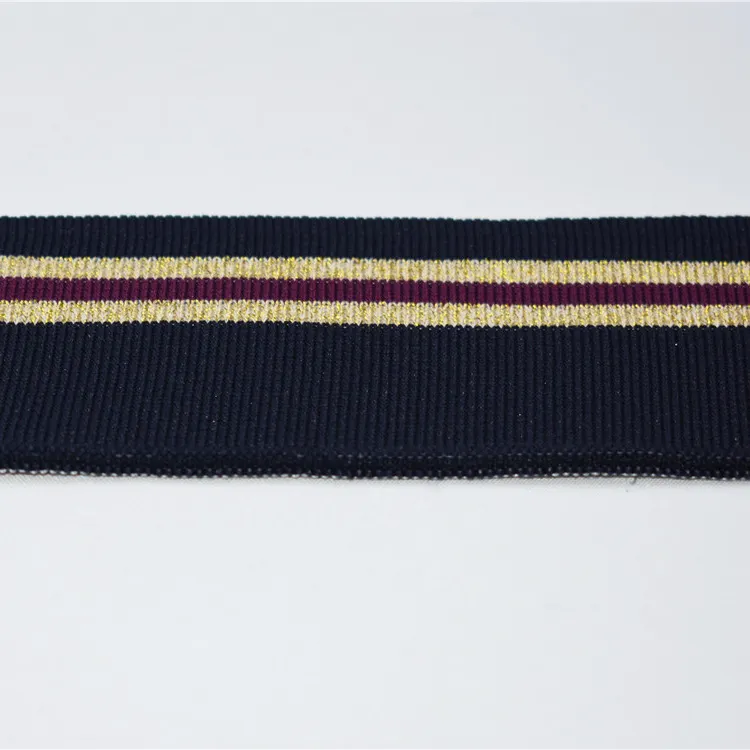 custom polyester or cotton cotton ribbed knitted Rib Trim for clothing accessories