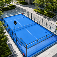 Cancha de Pádel Clásica y Duradera, Edición Económica, Cancha de Pádel Estándar para Exteriores, Cancha de Pádel de Acero Galvanizado, Pádel Clásico