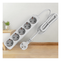 Multiprise certifiée CE GS RoHS, norme européenne, 5 prises, câble 3x1,5 mm², 1,4 mètre, pour appareils électroménagers