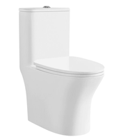 Vente directe usine : WC monobloc en céramique, à poser au sol, avec abattant à fermeture douce, facile à nettoyer, économie d'eau