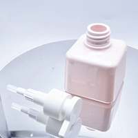 Nouvelles bouteilles à pompe imprimées en sérigraphie, vides, de 200 ml et 300 ml, roses, vertes, blanches, rondes et carrées, pour shampoing, lotion et après-shampoing