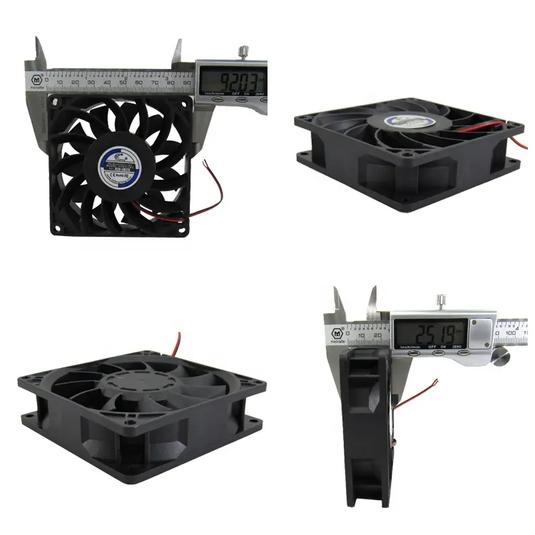 Hot china factory Fengheng 90x90x25mm high airflow fan 9025 dc 5v 12v 24v cooling fan 90mm