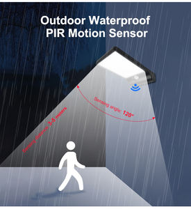 Đèn năng lượng mặt trời gắn tường cảm biến chuyển động <span class=keywords><strong>48</strong></span> LED giá tốt nhất, chống nước IP65, siêu mỏng, 600LM, pin năng lượng mặt trời, đạt chuẩn ROHS - Product Image 4