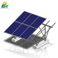 Système de montage solaire pour toits plats pour bâtiments industriels et commerciaux, rails en aluminium modulaires, installation non pénétrante