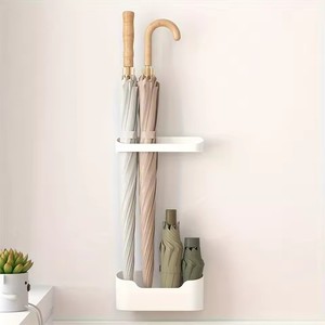 Portaombrelli a parete portaombrelli per uso domestico multifunzionale stile di chiusura senza unghie - Product Image 3