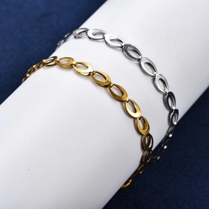 Bracelet à maillons en acier inoxydable avec grands yeux, pour femmes et hommes, chaîne de cheville, bracelet de poignet, accessoires de bijoux en métal - Product Image 5