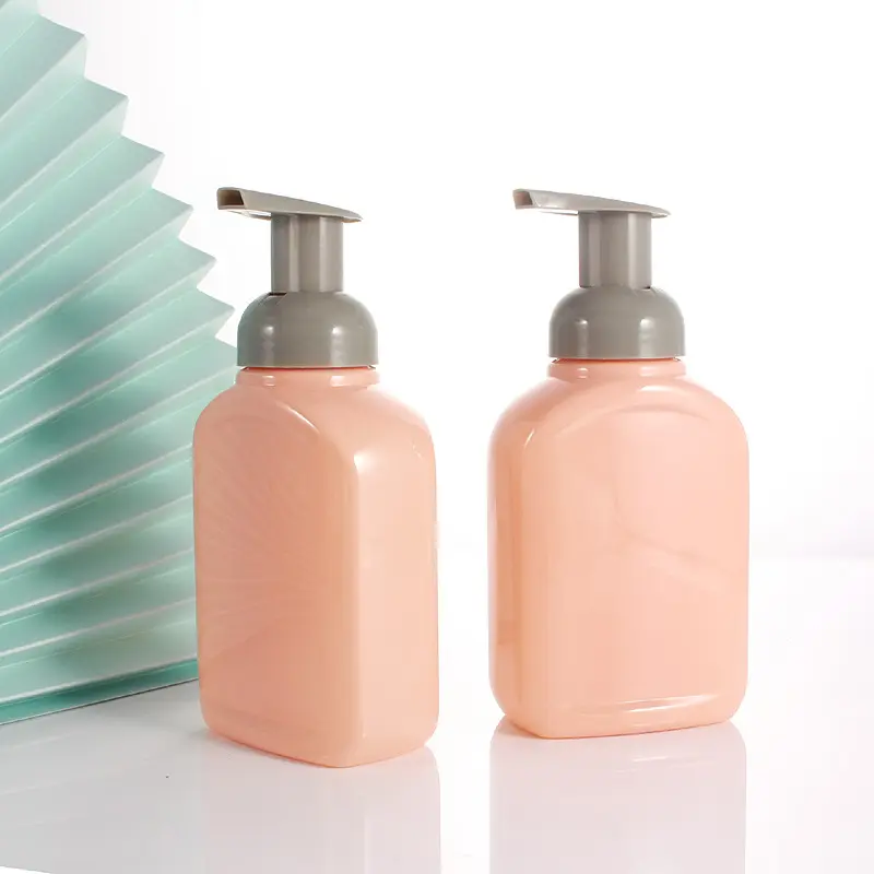 Riciclare bottiglia quadrata di plastica bottiglia di shampoo per balsamo per capelli per il confezionamento